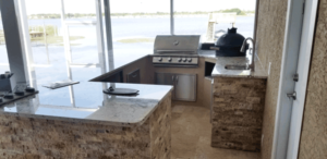 Outdoor kitchen remodel by aes home improvements, tampabay fl